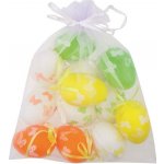 dekorace VAJÍČKA motýlci 6cm, plast, 12ks, závěs – Hledejceny.cz