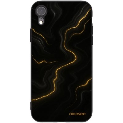 Picasee silikonový černý obal pro Apple iPhone XR - Thunder – Zboží Mobilmania