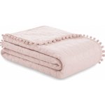 AmeliaHome přehoz na postel Meadore pudrově růžový 170 x 210 cm – Zbozi.Blesk.cz