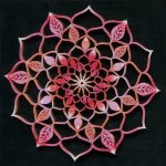 Amadea dřevěná dekorace mandala růžová 9 cm – Zbozi.Blesk.cz