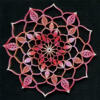 Amadea dřevěná dekorace mandala růžová 9 cm – Zbozi.Blesk.cz