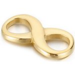 Šperky4U Zlacený ocelový přívěšek nekonečno - OK1440-GD – Sleviste.cz