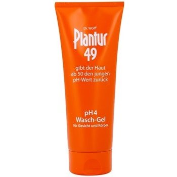 Plantur 49 zklidňující mycí gel na obličej a tělo pro omlazení pokožky pH 4 Gives Skin from 50 Young pH Back 200 ml