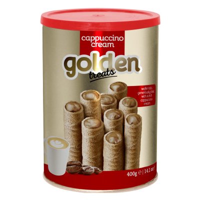 Golden Break Trubičky plněné cappuccino krémem 400 g – Zboží Dáma