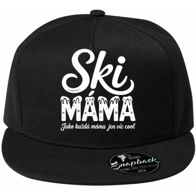 Ski Máma.Jako každá máma jen víc cool bílý tisk 5P – Hledejceny.cz