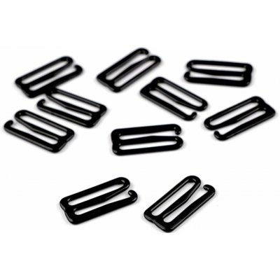 Háček na prádlo šíře 18 mm kovový - černá (50 ks) – Zboží Dáma