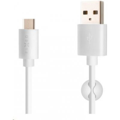Fixed datový a nabíjecí kabel, USB-A -> USB-C, 20 W, délka 2 m, bílá – Zboží Živě