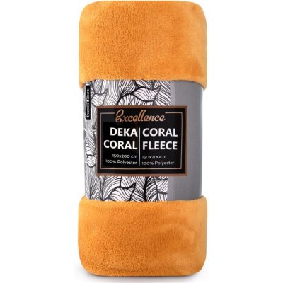 TipTrade Deka Coral mikroplyš hořčicová 150x200 – Zbozi.Blesk.cz