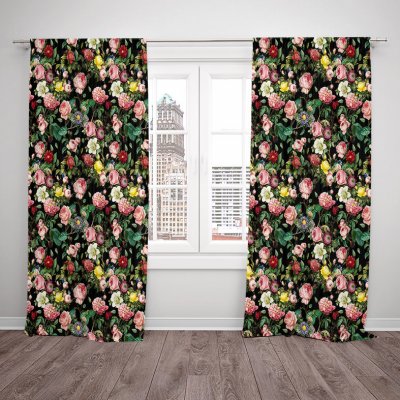 IMPAR Závěsy Flowers (Rozměr : 140x250, Materiál: Blackout) – Hledejceny.cz