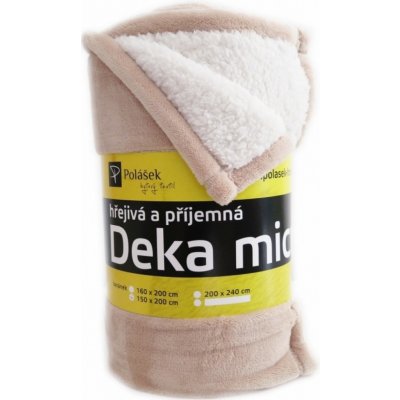 Polášek Deka mikroplyš s beránkem béžová 150x200 – Zbozi.Blesk.cz