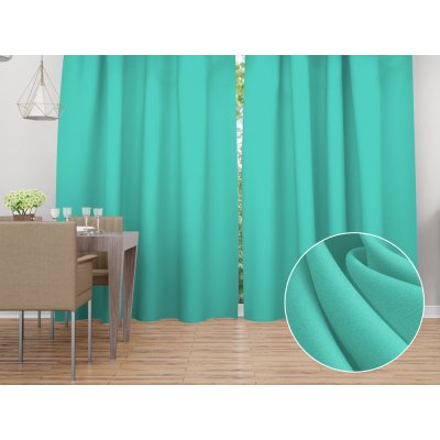 Biante Dekorační závěs Rongo RG-093 Světle tyrkysový 140x220 cm – Hledejceny.cz