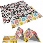 Bocioland Skládací pěnová podložka oboustranná Happy day – Zboží Dáma