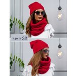 Fashionweek Moderni zimní set čepice a šála FAN01/K40 červená – Hledejceny.cz