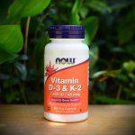 Now Vitamin D3 & K2 1000 IU 45 μg x 120 rostlinných kapslí – Zboží Mobilmania