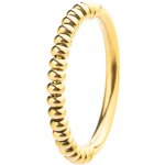 Franco Bene Antistresový prsten s korálky pozlacený 689 – Zboží Mobilmania