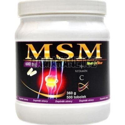Nutri Star MSM 600 mg 500 kapslí – Hledejceny.cz