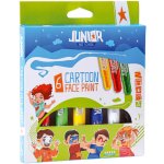 JUNIOR-ST Barvy na obličej Cartoon 6 ks – Zboží Dáma
