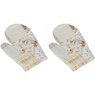 Bellatex Patchwork Béžová Šedá Kuchyňská chňapka 2 ks 28 x 18 cm – Hledejceny.cz