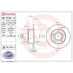 Brzdový kotouč BREMBO 08.5743.11 – Hledejceny.cz