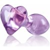 Anální kolík NS Novelties Crystal Heart Purple