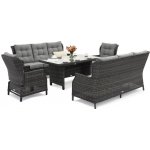 Garden Point Velká sada zahradního nábytku Malaga Apetito 8 antracit – Zboží Dáma