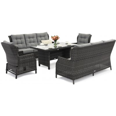 Garden Point Velká sada zahradního nábytku Malaga Apetito 8 antracit – Zboží Dáma