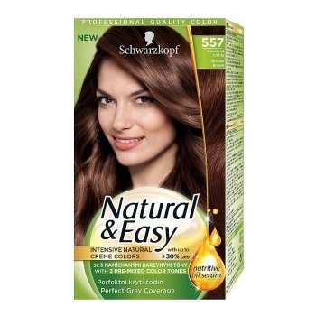 Schwarzkopf Natural & Easy 557 Bronzově hnědý barva na vlasy