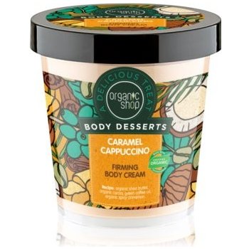 Organic Shop Body Desserts Zpevňující tělový krém Karamelové cappuccino 450ml