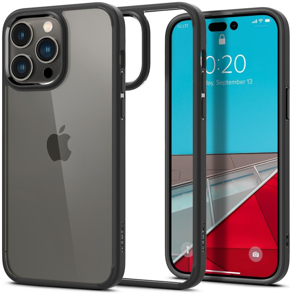 Pouzdro SPIGEN ULTRA HYBRID IPHONE 14 PRO MATTE černé