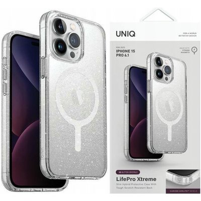 UNIQ LifePro Xtreme MagClick iPhone 15 Pro Tinsel třpytivé