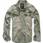 Brandit Denimshirt Hardee olivově šedá – Zboží Dáma