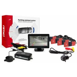 AMiO Sada parkovací asistent TFT01 4,3" s kamerou HD-305 LED 4 senzory černá vnitřní