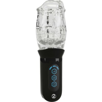 Stroker vibrační rotační masturbátor průhledný – Hledejceny.cz