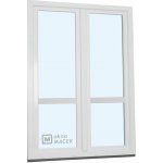 Kömmerling balkonové dveře 70 AD O+OS klapačka s příčkou levé bílá 150 x 230 cm jednostranná klika + madýlko + PVC rám – Hledejceny.cz