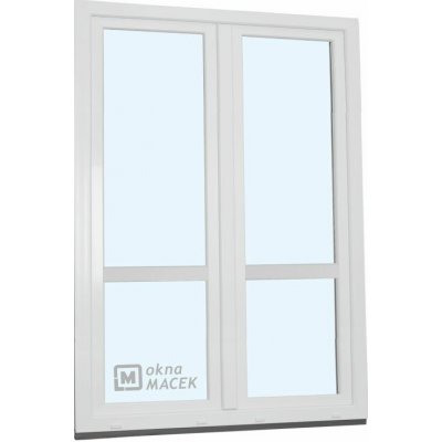 Kömmerling balkonové dveře 70 AD O+OS klapačka s příčkou levé bílá 150 x 230 cm jednostranná klika + madýlko + PVC rám – Hledejceny.cz