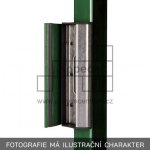 Doraz zámku LOCINOX SAKL | pro hranatý profil 40-60 mm | zelená RAL 6005