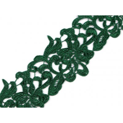 Vyšívaná krajka šíře 70-75 mm Varianta: 19 zelená jedle, Balení: 1 m 40176/103292/273559 – Sleviste.cz