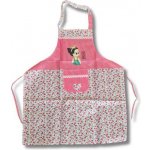 Dortisimo Kuchyňská zástěra s růžovými květinami – Zboží Mobilmania