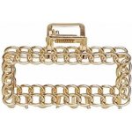 Kovový skřipec do vlasů - zlatý - 7cm – Zboží Mobilmania