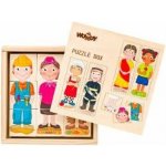 Woody puzzle skládačka Lidé a povolání – Zboží Dáma