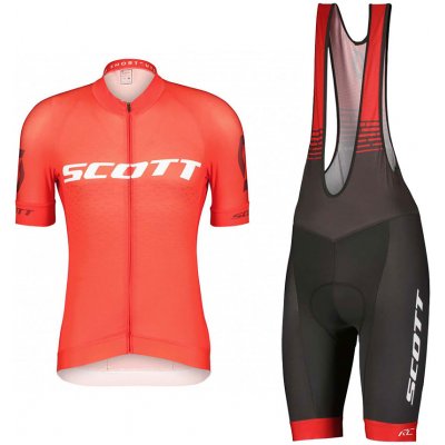Scott krátký dres a krátké kalhoty RC PRO SS šedá/bílá/červená