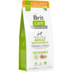 Brit Care Sustainable Adult Medium Breed Chicken & Insect 14 kg – Hledejceny.cz