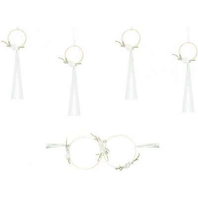 Sada dekorací na auto ratanová bílá – Zboží Dáma