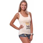 pro ženy či dívky kraťasy a tílko HELLO SUMMER a tanečnice 1D1405 žlutá S – Zboží Mobilmania