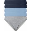 ESMARA Dámské kalhotky 5 kusů šedá námořnická modrá modrá