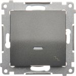 Simon Kontakt 54 Premium Antracit schodišťový s podsvícením LED modul X šroubové koncovky, DW6AL.01/48 – Hledejceny.cz