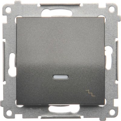 Simon Kontakt 54 Premium Antracit schodišťový s podsvícením LED modul X šroubové koncovky, DW6AL.01/48 – Hledejceny.cz