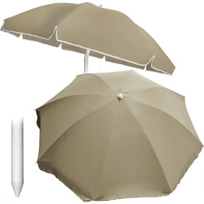 Pro-Tech shop Naklápěcí slunečník 240 cm, 8 drátů, béžový 41157 OM-281851 – Hledejceny.cz