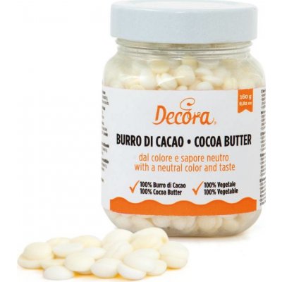 Decora Kakaové máslo v peckách 160 g – Zboží Mobilmania