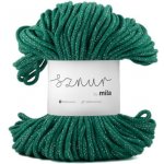 MILA Bavlněná šňůra Glitter 3mm - Zelená stříbrná/PG114 – Zboží Mobilmania